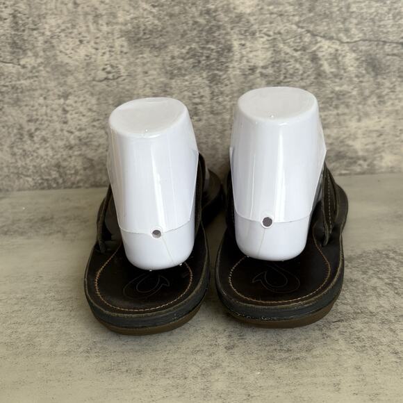 OluKai U’i Black Women’s Flip Flops Thong Sandals Size 9 - Picture 5 of 7